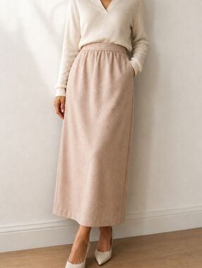 NWT Givenchy Sport  Vintage Y2K Neutral Maxi Skirt Classic Old Money Luxury